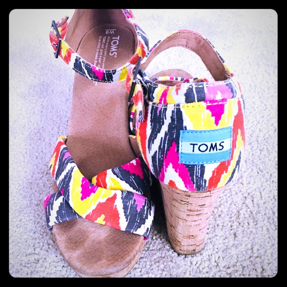 REDUCED Toms Cork Wedges